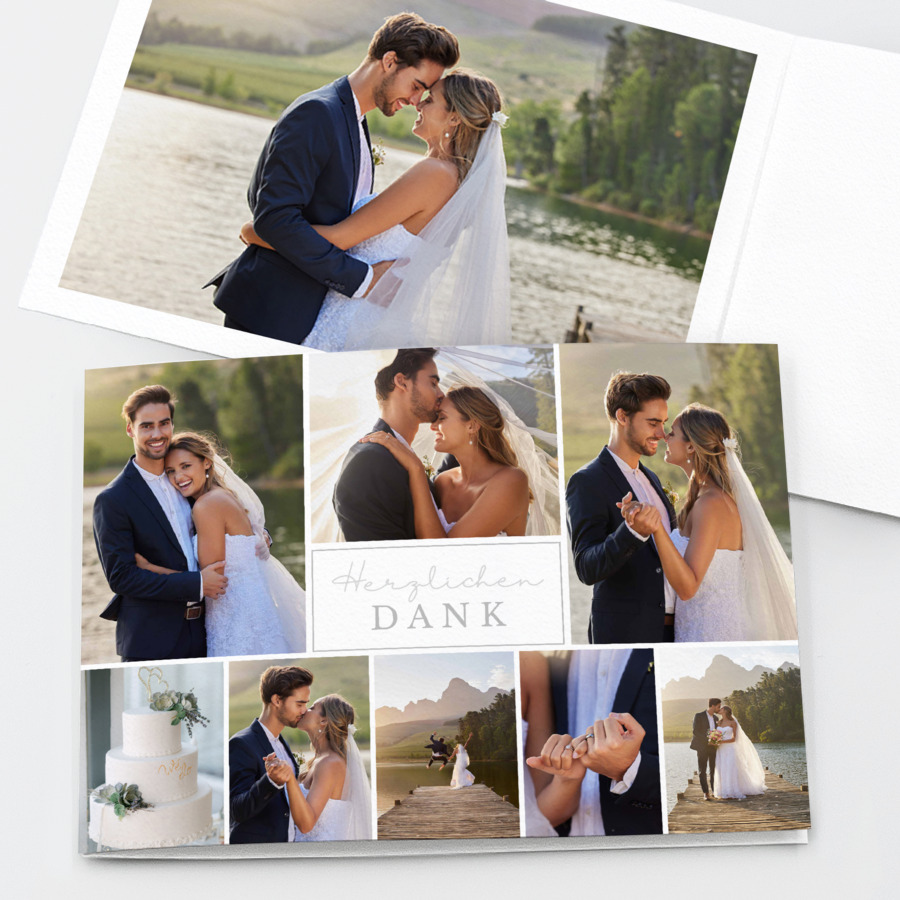 Romantic Pictures Dankeskarte Hochzeit